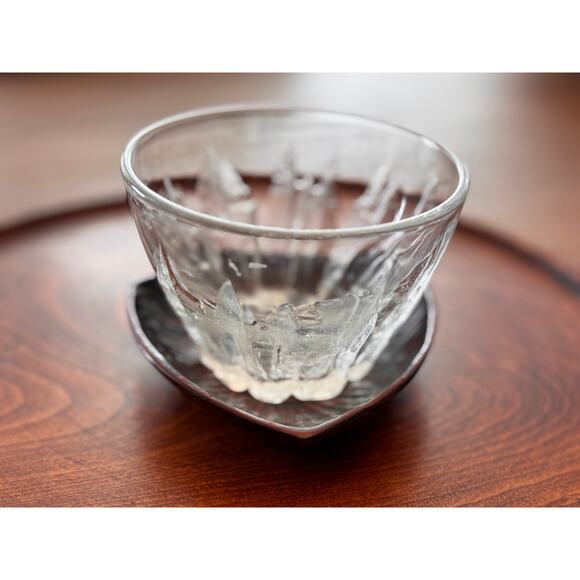 Vintage Japanese Wooden Coasters / Triangle Tea Saucers, Hand-Carved (Set of 4) - Picture 8 of 10